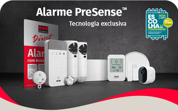 Alarme PreSense™ - Tecnologia exclusiva